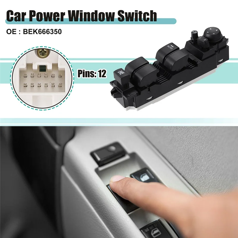 

New BEK6-66-350 Power Window Master Switch Control Button For Mazda 3 M3 2.0L 2008-2009 BEK666350 12+14Pins Parts-A99D