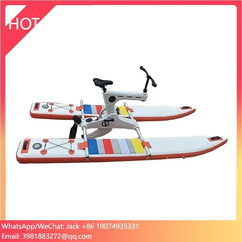 Floating Weightless Manual Feet Pedal Boat Water Bicycle Inflatable Sea Bike With Propellers