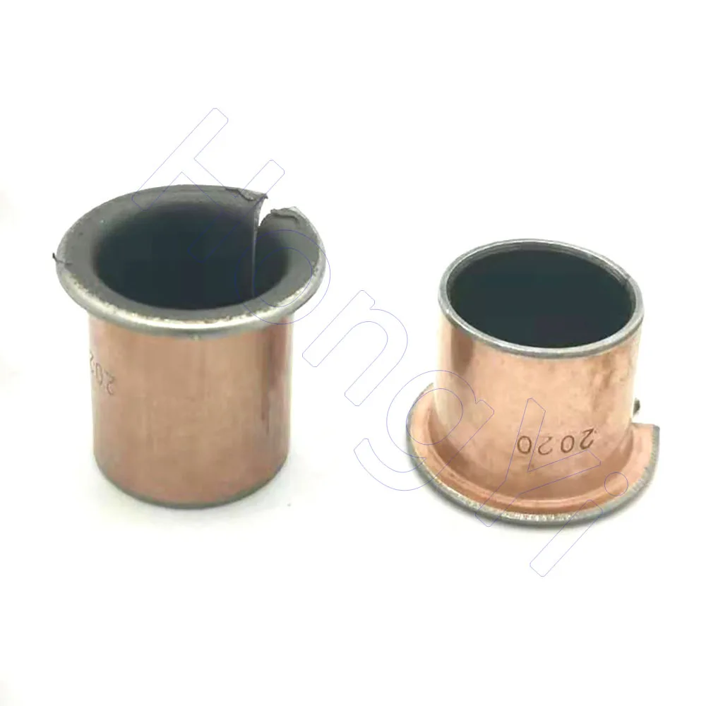 M4 to M55 SF-1F Flanging Self-lubricating Bearing Oilless Bushing Copper Plating Composite Shafts Sleeve