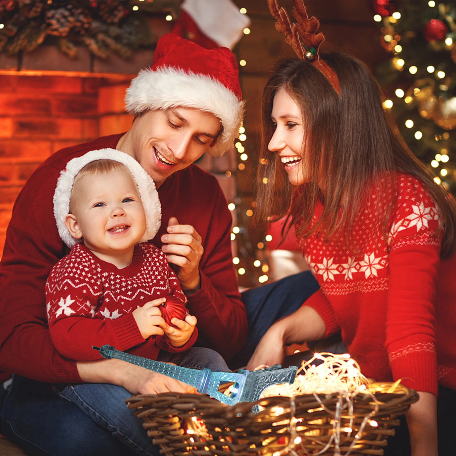 

2Pcs Acrylic Eiffel Tower Night Light Colorful Creative Lamps Kids Bedroom Office Decor Gifts Small LED Lights