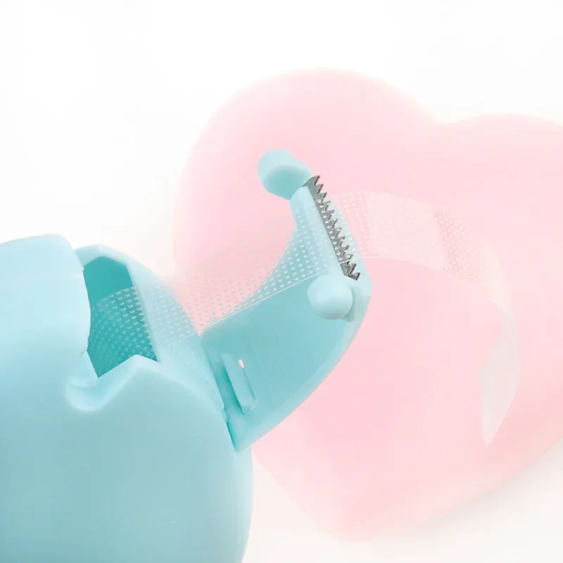 Taglierina per nastro per estensione ciglia Forniture per estensione ciglia rotante in plastica a forma di ciambella Strumento per trucco da taglio Taglierina per nastro microporoso