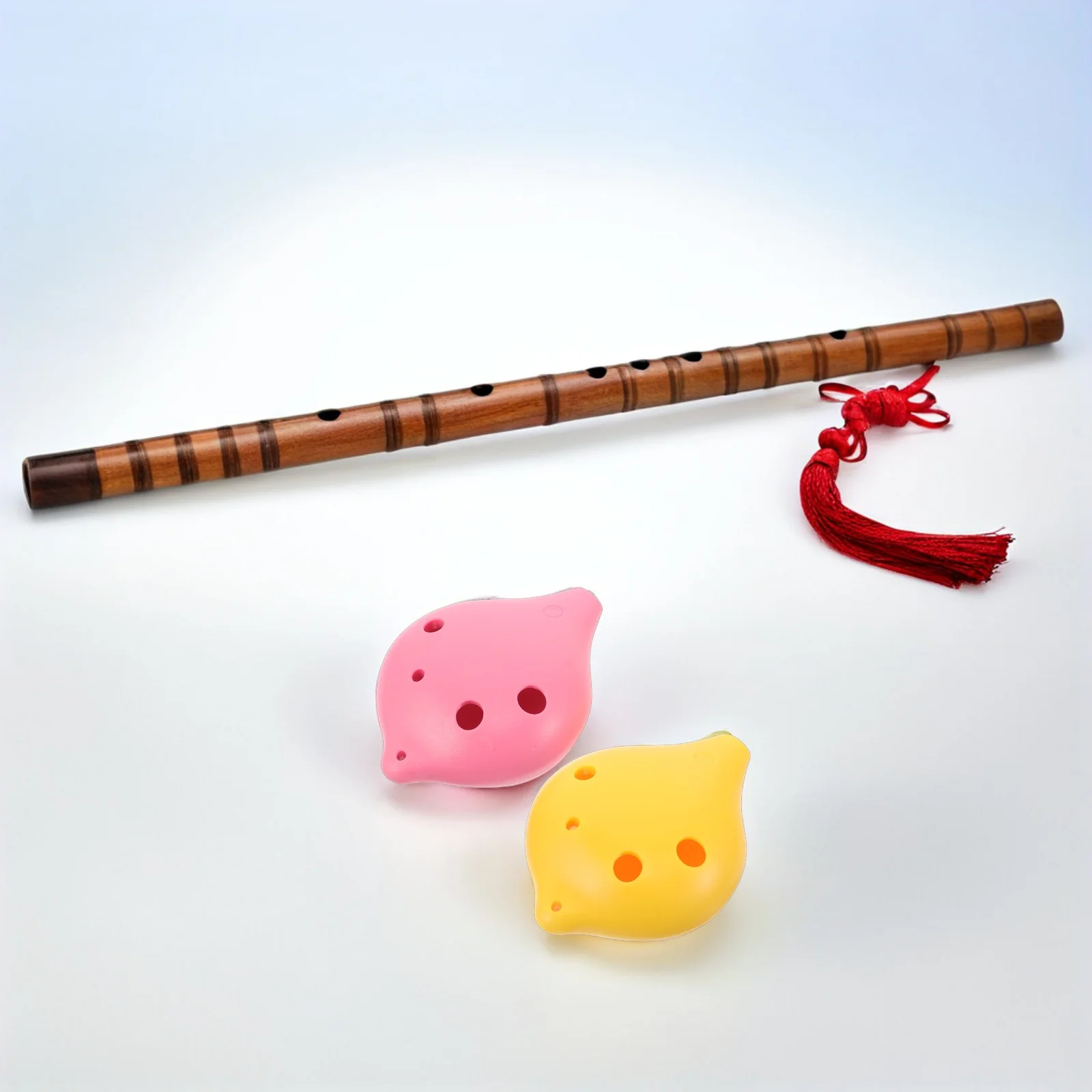 

2Pcs Student Kids Ocarina 6 Holes Resin ABS Material Lightweight Wind Music Instrument for Beginners Portable