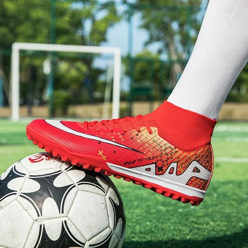 

Men Football Boots Unisex Turf Futsal Match Professional Training Soccer Cleats Grass Non-slip Breathable Soccer Shoes Outdoor
