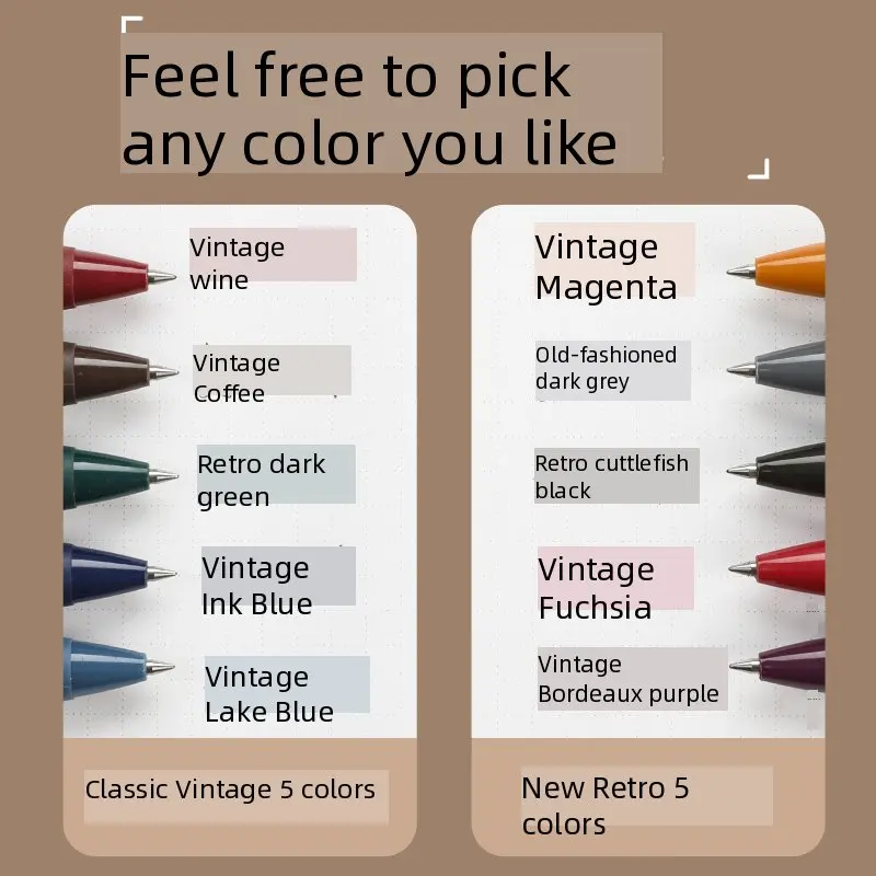 

Цветная гелевая ручка в стиле ретро для девочек, 0,5 мм, журнал, планировщик для скрапбукинга, дневник, канцелярские принадлежности