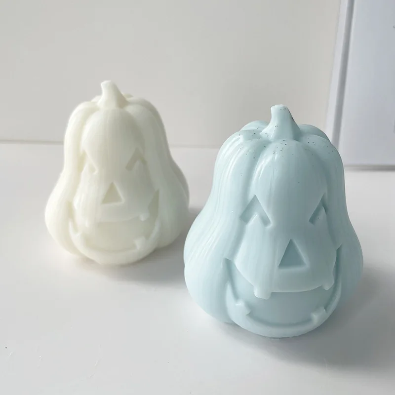 

DIY Horror Pumpkin Head Halloween Scented Candle Silicone Mold Decor Handmade Crafts Party Supplies Festive Atmosphere