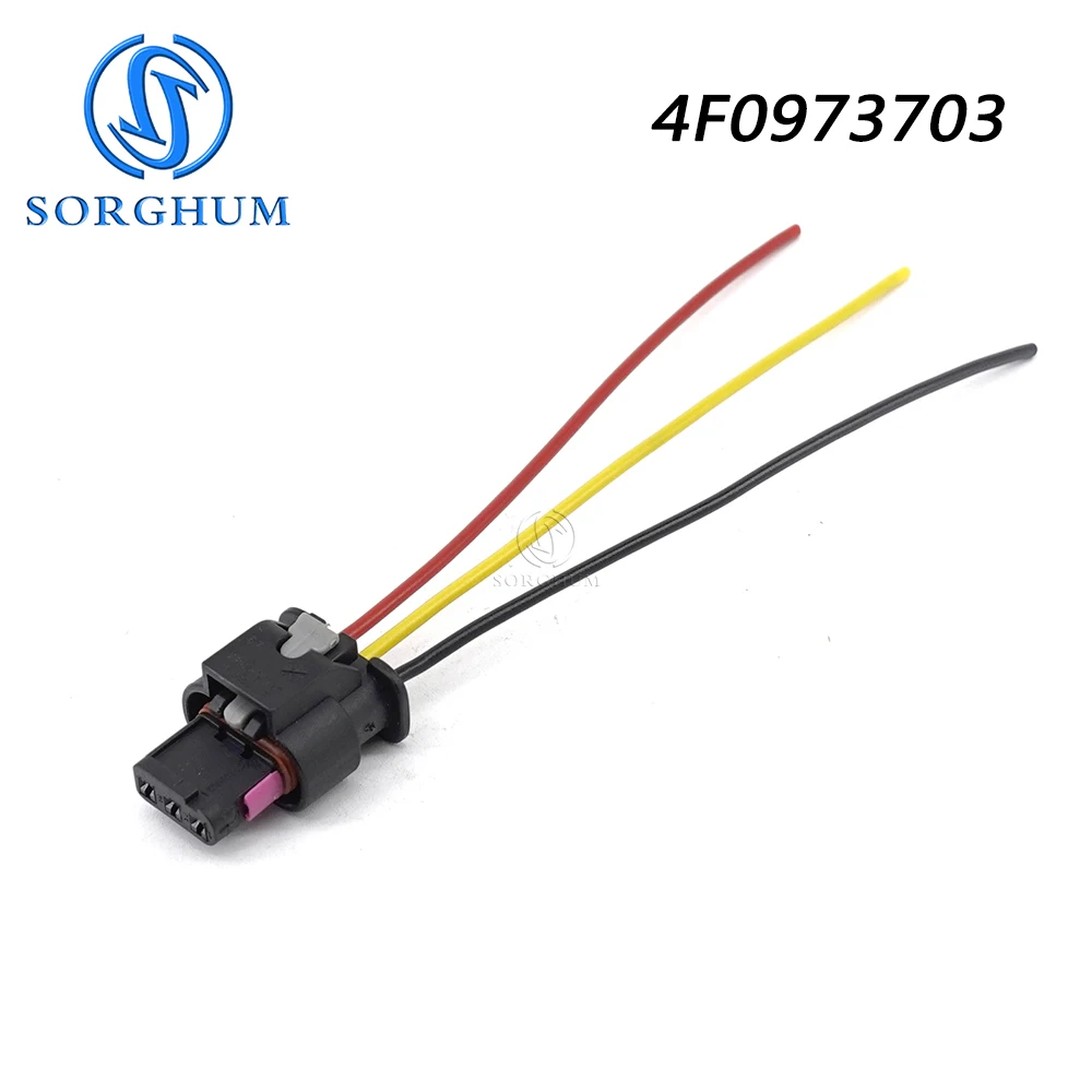 

SORGHUM 4F0973703 For Ford Galaxy BMW X3 E83 X5 F18 F10 Audi A1 Volvo S80 V70 XC60 PDC Sensor Plug Pigtail Connector Cable Wire