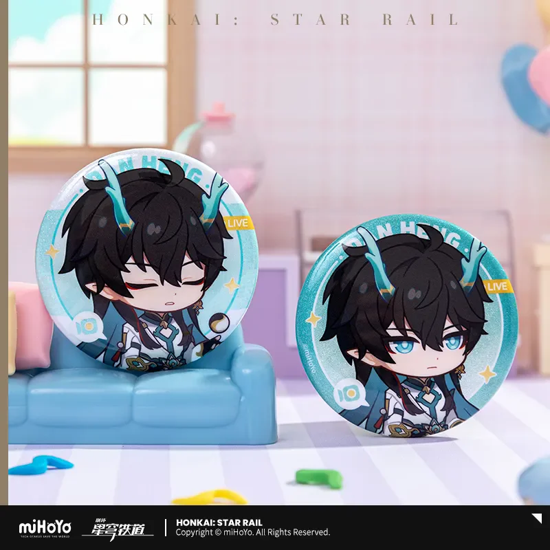 Honkai Star Rail Official Merch miHoYo Original Authentic JMDHYS Series Brooch Set Dan Heng Jing Yuan Blade Kafka Anime Brooch ﻿