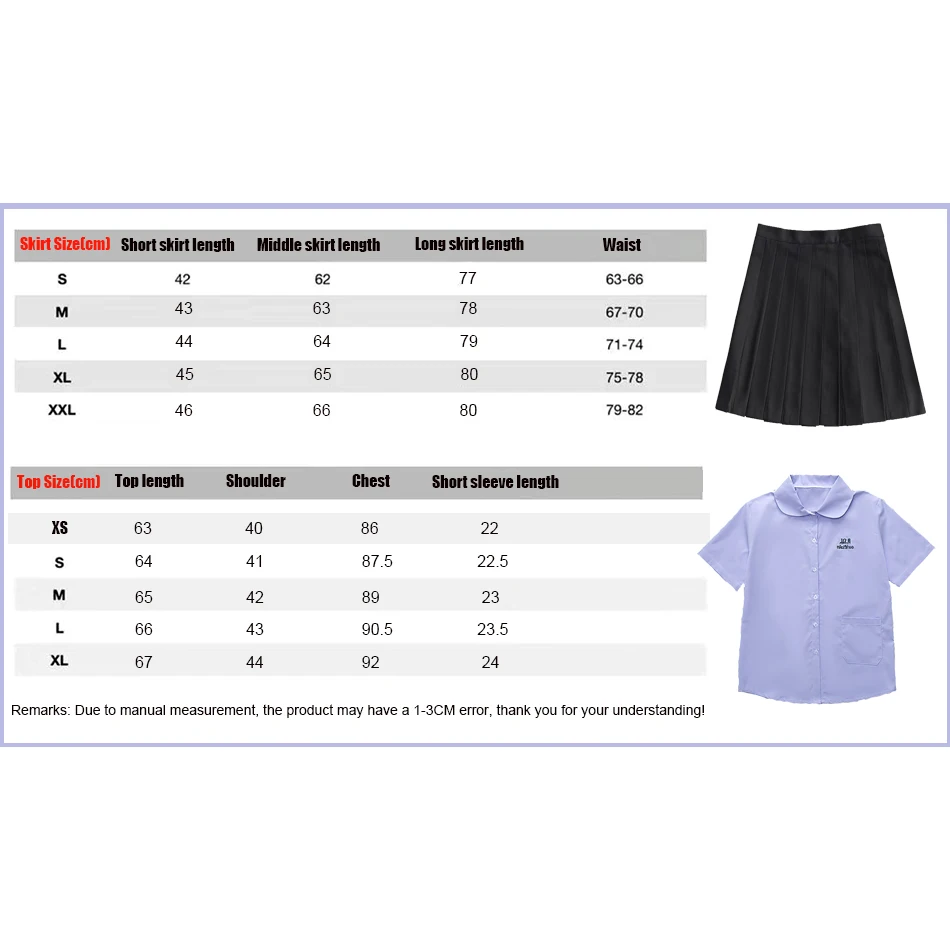 Thai Schuluniform Rundhals JK Uniform Student Shirt weibliche Klasse Uniform Thai Shirt Tabu Mädchen High School Sommer anzug