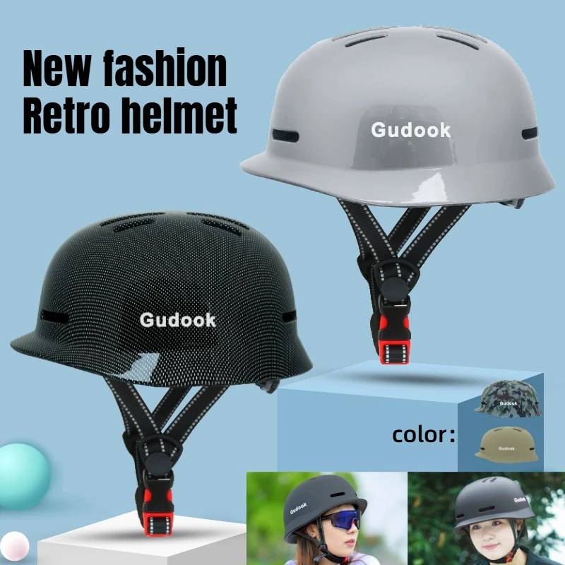 

New Bicycle sunshade helmet for urban commuting riding harley retro helmet for mountain road cycling skateboarding safety helmet