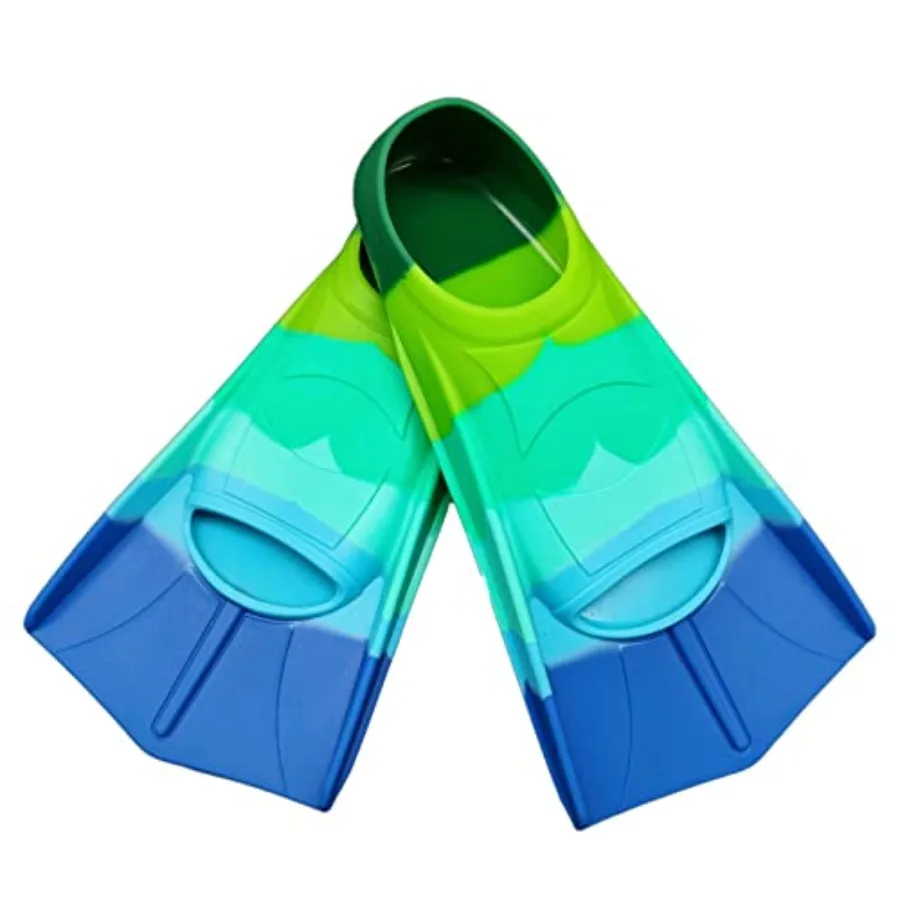

Swimming Training Fins, Comfortable Silicone Flippers for Swimming and Diving, Size Suitable Girls Boys Adult