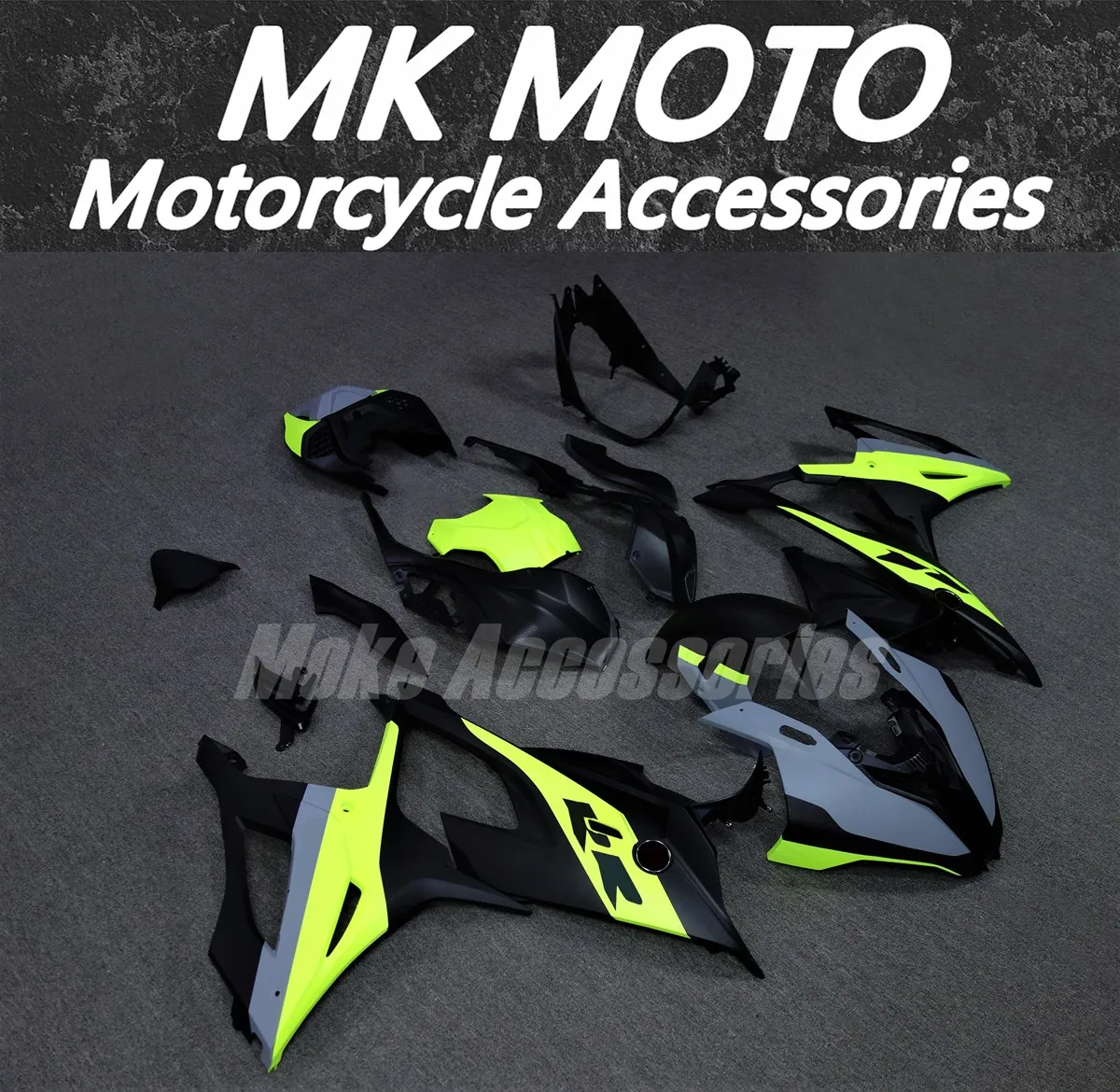 

Fairings Kit Fit For M1000RR S1000rr 2019 2020 2021 2022 Bodywork Set High Quality Injection Neon fluorescence Black Gray