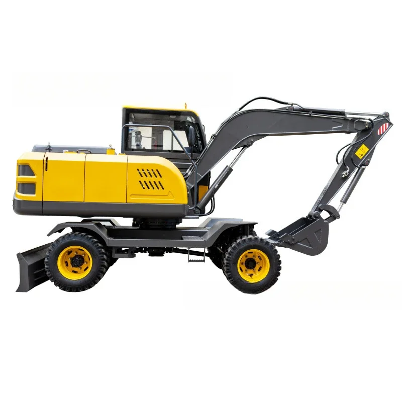80 wheel digging and grabbing wood machine 360 rotating wood grabber grabber steel wheel excavator