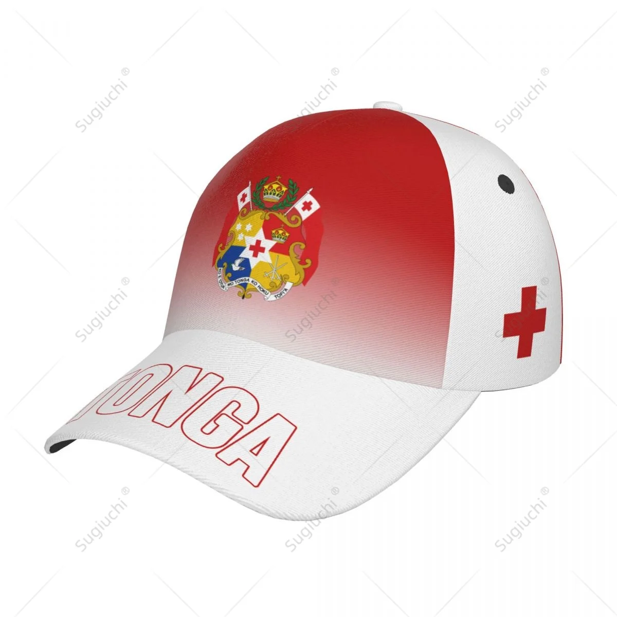Unisex-Baseballmütze, Tonga-Flagge, Farbverlauf, 3D-Druck für Tennis, Outdoor, Fahrrad, Golf, Baseball, Sportfans