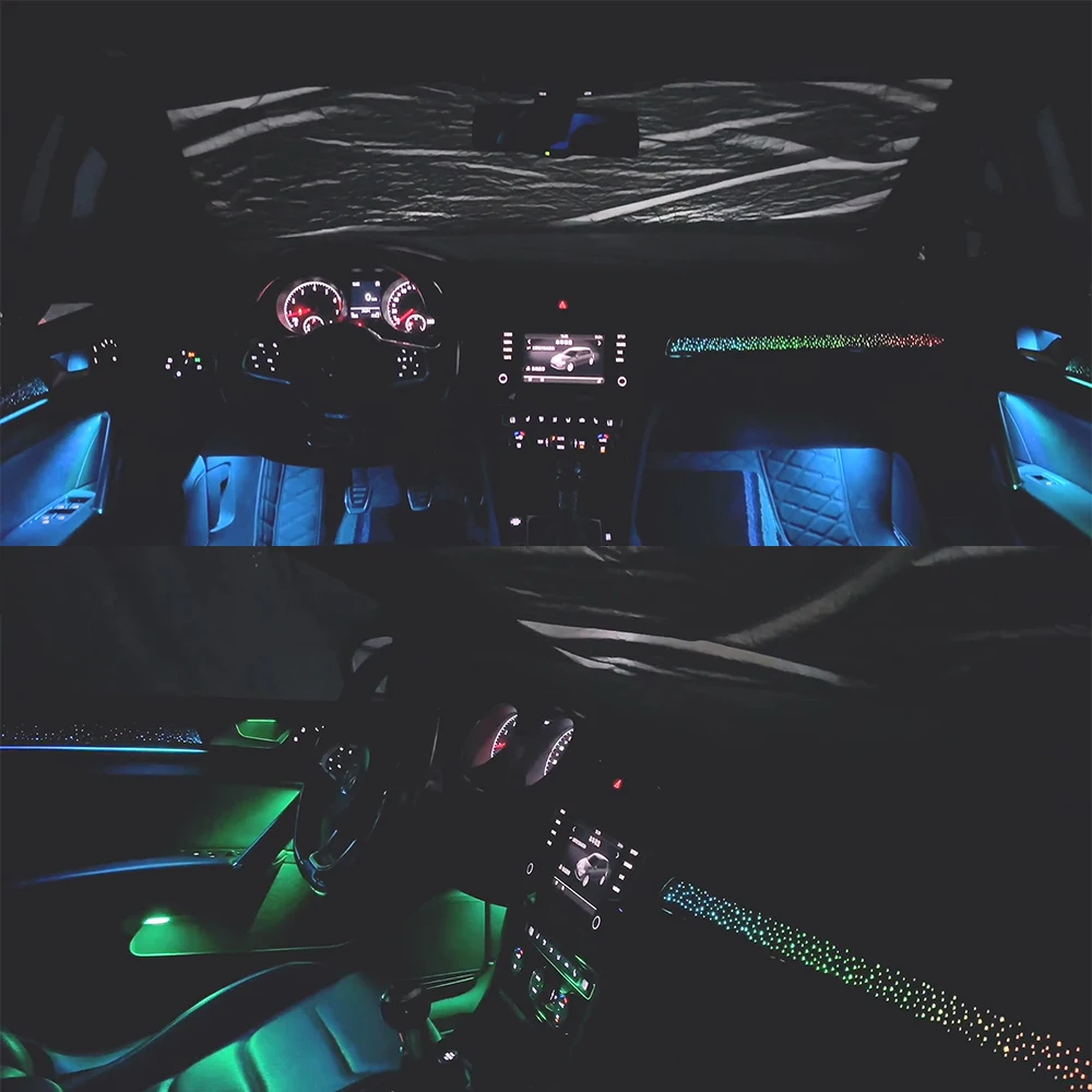 For Volkswagen Golf 7 Atmosphere Light Volkswagen Golf 7.5 Starry Sky Decorative Panel  RGB  cars accessories Volkswagen