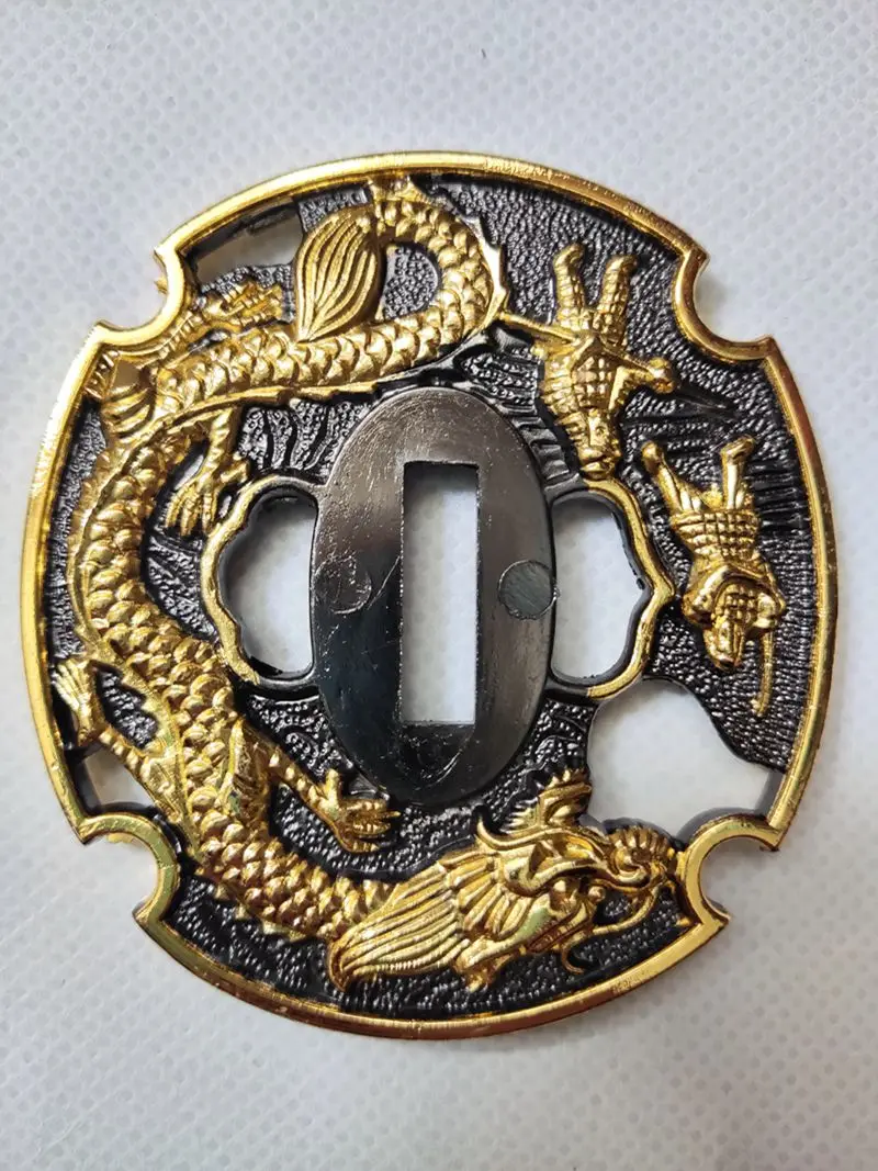 High Quality Set Handle Fittings Sword Tsuka Tsuba Menuki Fuchi Kashira Habaki Seppa For Japanese Sword Katana Wakizashi B-05