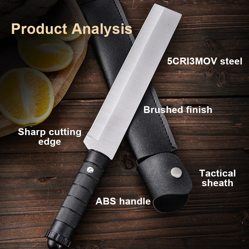 Fruit Knife High Hardness Household Fruit Small Straight Knife Baking Outdoor Portable Camping Style Barbecue Knife