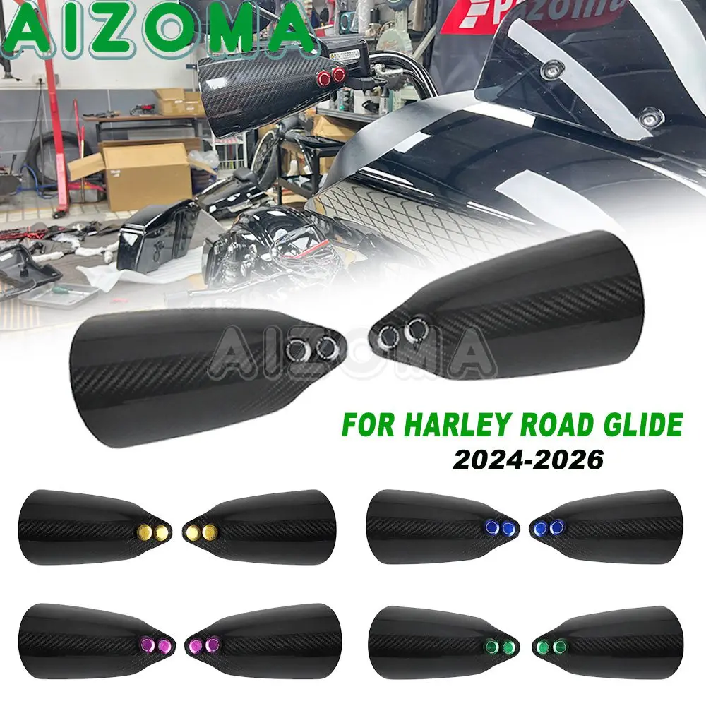 Handle Guard Motorcycle Hand Protector Shield Cover Handguard For Harley Touring Road Glide FLTRX FLTRXSE FLTRXSTSE 2024 2025-26