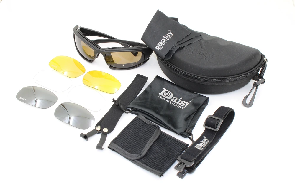 Daisy X7 Moto okulary męskie wojskowe spolaryzowane okulary przeciwsłoneczne kuloodporne Airsoft strzelanie Gafas obiektyw motocyklowe gogle rowerowe