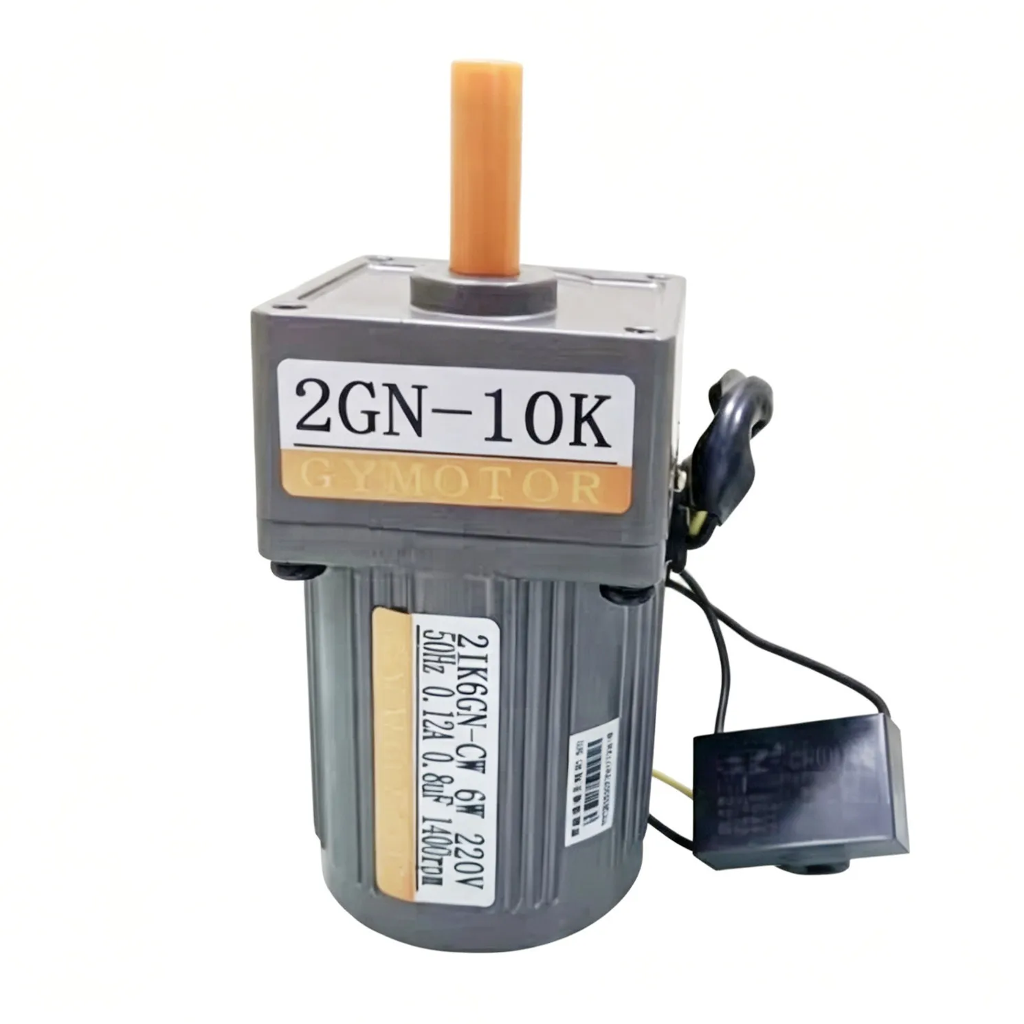 AC 110V 6W Single Phase Fixed Speed Shaft Diameter 8mm Gear Motor 2GN Gearbox Constant Speed AC Motor