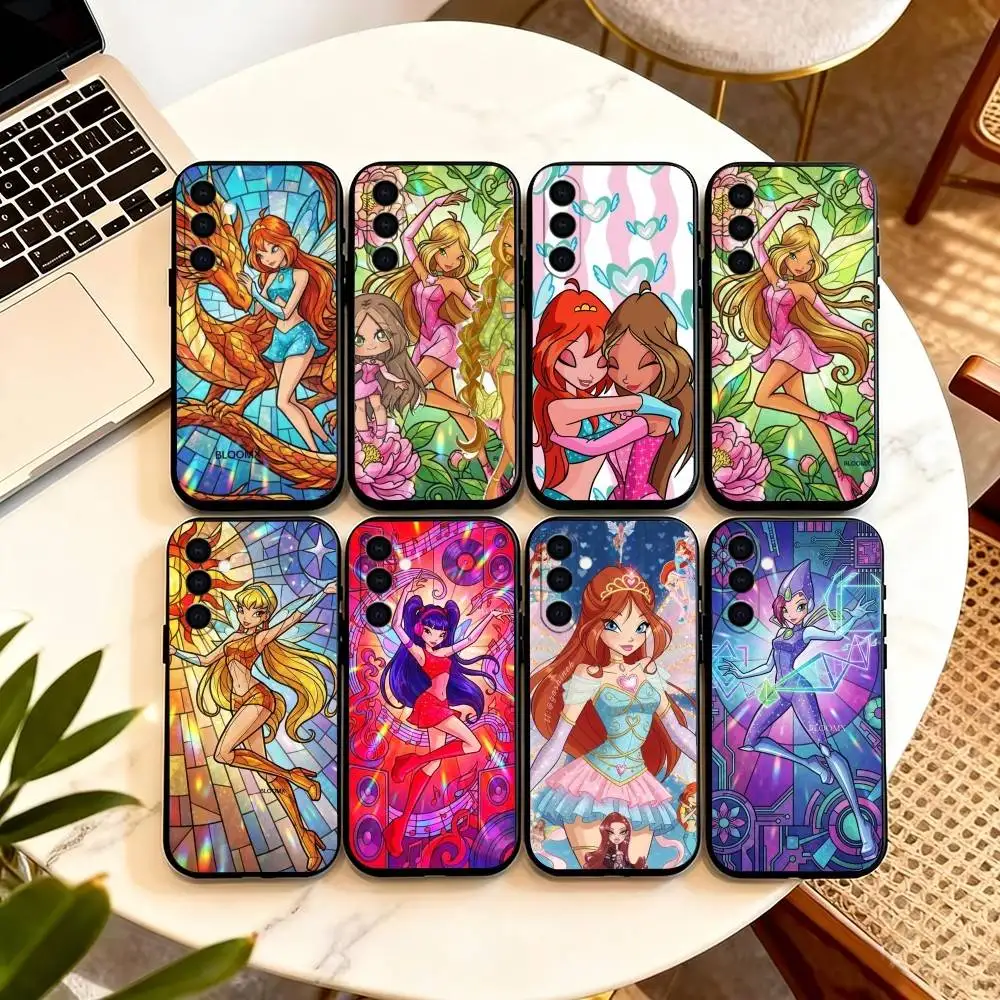 W-Winx Clubs   Phone Case For Samsung Galaxy A73,A72,A71,A70,A53,A52,A51,Others Soft Black Cover