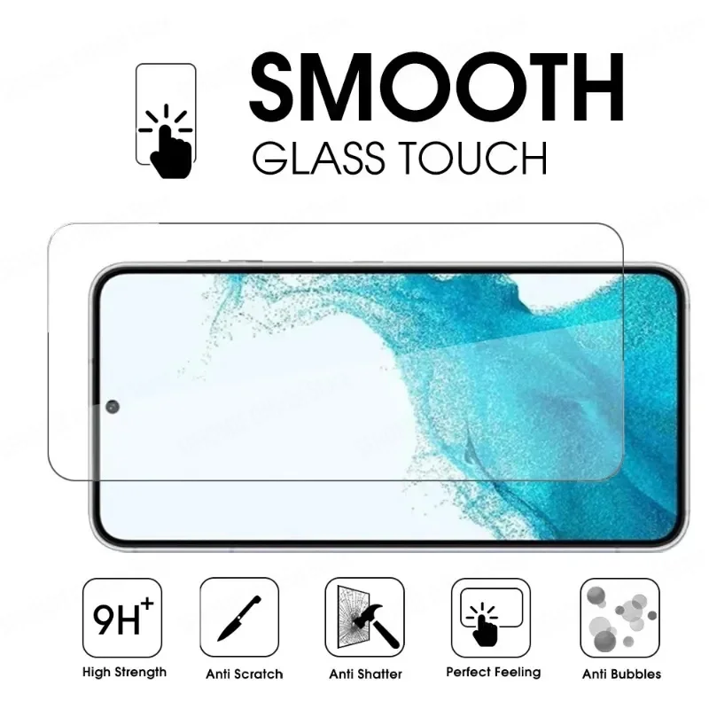 2PCS Full Screen Protector Fingerprint Unlock For Samsung Galaxy S24 Ultra Plus S20 S21 S23 FE S21 S22 S23 Plus Tempered Glass