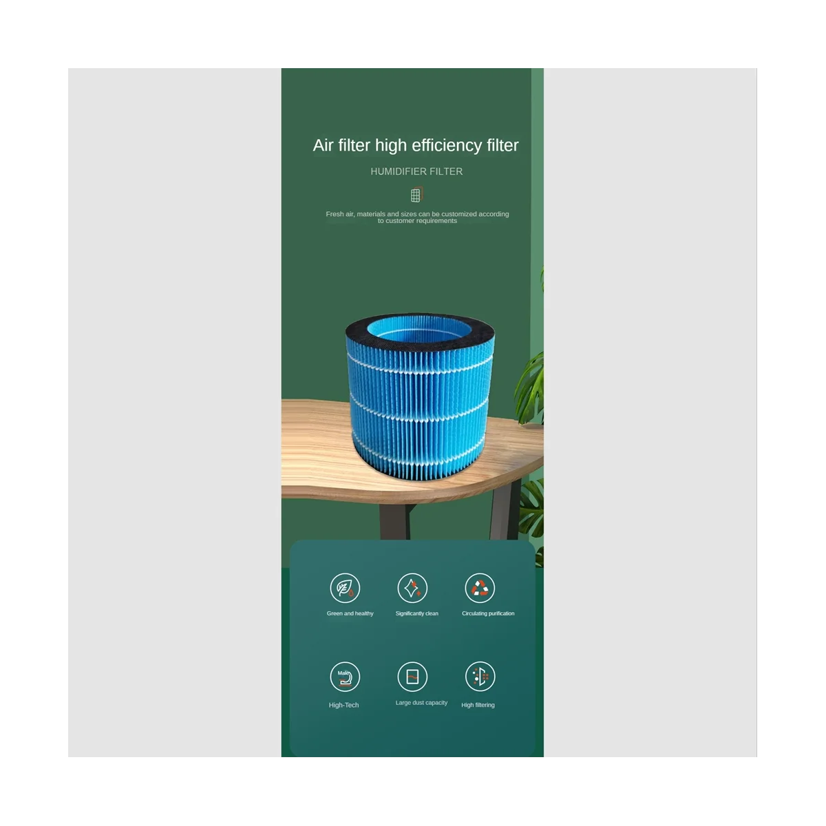 Filtre HEPA de rechange pour supporter ficateur d'air, accessoires pour FY3446/30 HU3915/HU3916/HU3918/HU2716/HU2718, 3 pièces