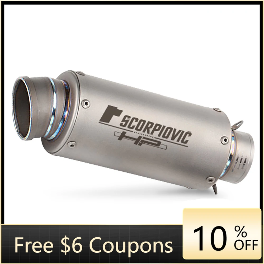 

STLF Motorcycle Slip on Exhaust 51mm Performance Titanium Alloy Motorcycle Mufflers Exhaust s