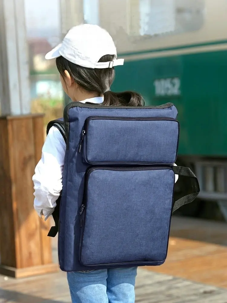 Custodia per portafoglio artistico di buona qualità Borsa per arte A3 Custodia per portafoglio da disegno impermeabile per bambini Zaino per artista Borse da disegno multicolori