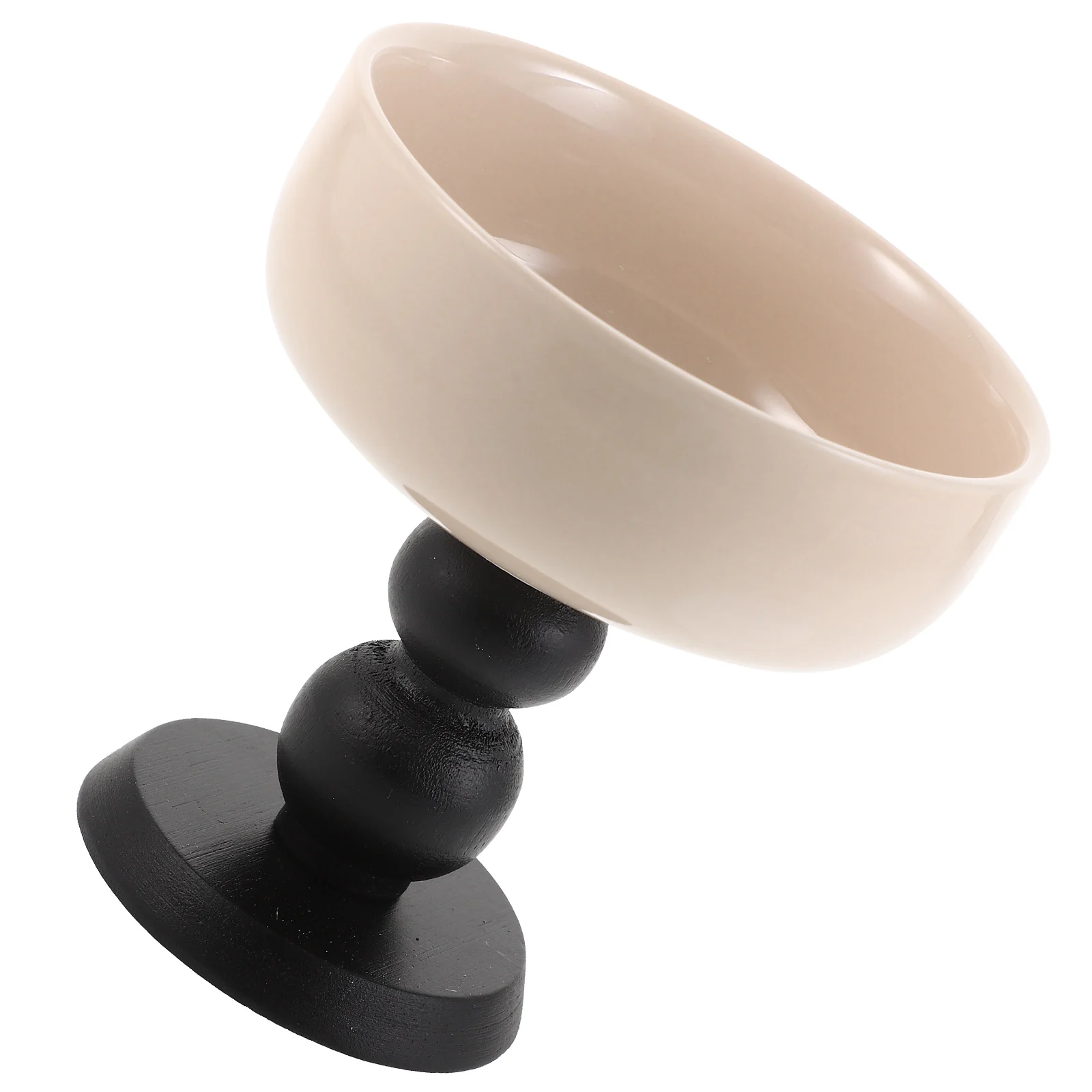 

Ceramic Dessert Bowl High Base Ice Cream Cup Creative Brown St Multi Purpose Pudding Fruit Salad Home Party Bar