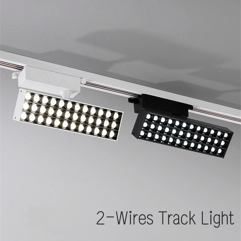 Modern LED Grille Track Light 110/220V Super Bright Ceiling Rail Lamp Clothing Store Adjustable Fill Track Spot Lighting Fixture