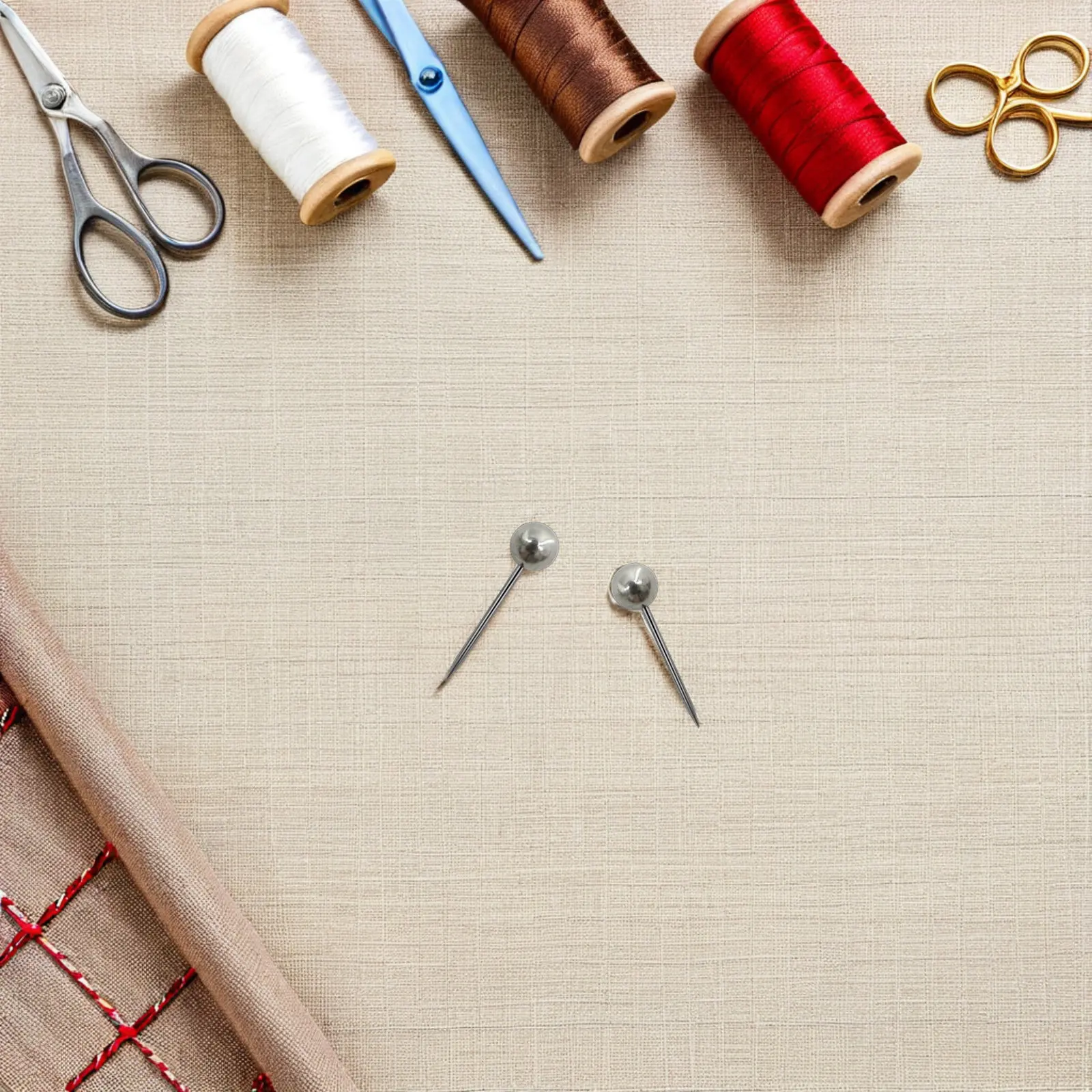 

500Pcs Office Cork Board Accessories Round Head Push Pins for Bulletin Wall Display Memo Note Tacks Map Hanging Pins