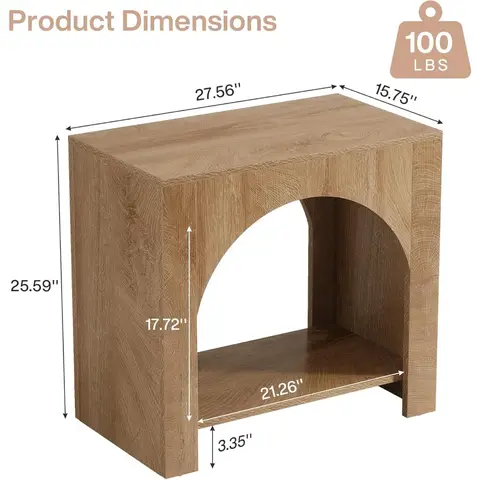 10 best sales बेडरूम के लिए साइड टेबल - №4