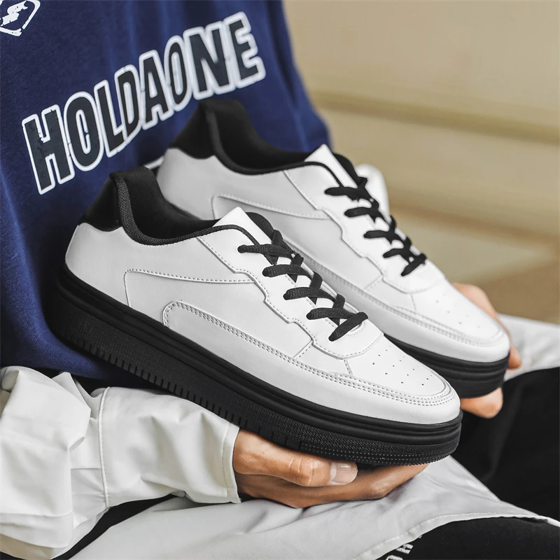 

Men's Shoes Lace-Up Flat New Spring And Autumn Popular Comfortable Board Shoes Men's Versatile Casual Shoes