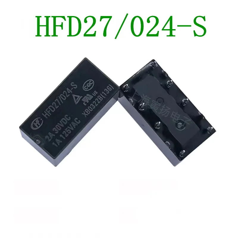 10Pcs, JRC-27F HFD27-005-S HFD27-012-S HFD27-024-S HFD27 DC 5V 12V 24V 8Pin, 100% New