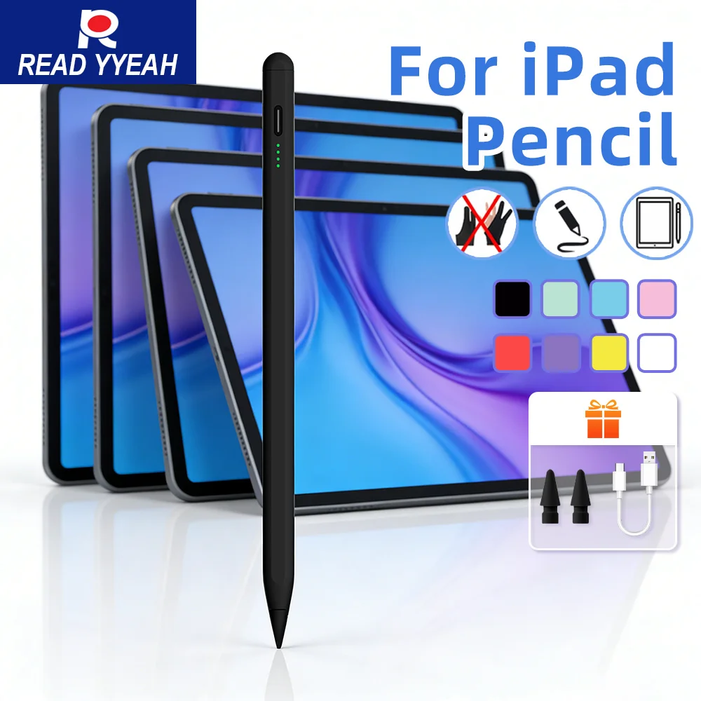 

Активный стилус для Apple iPad с чувствительностью к наклону, аксессуары для iPad Pen 2022, 2021, 2020, 2019, 2018 Pro, Air, Mini Stylus