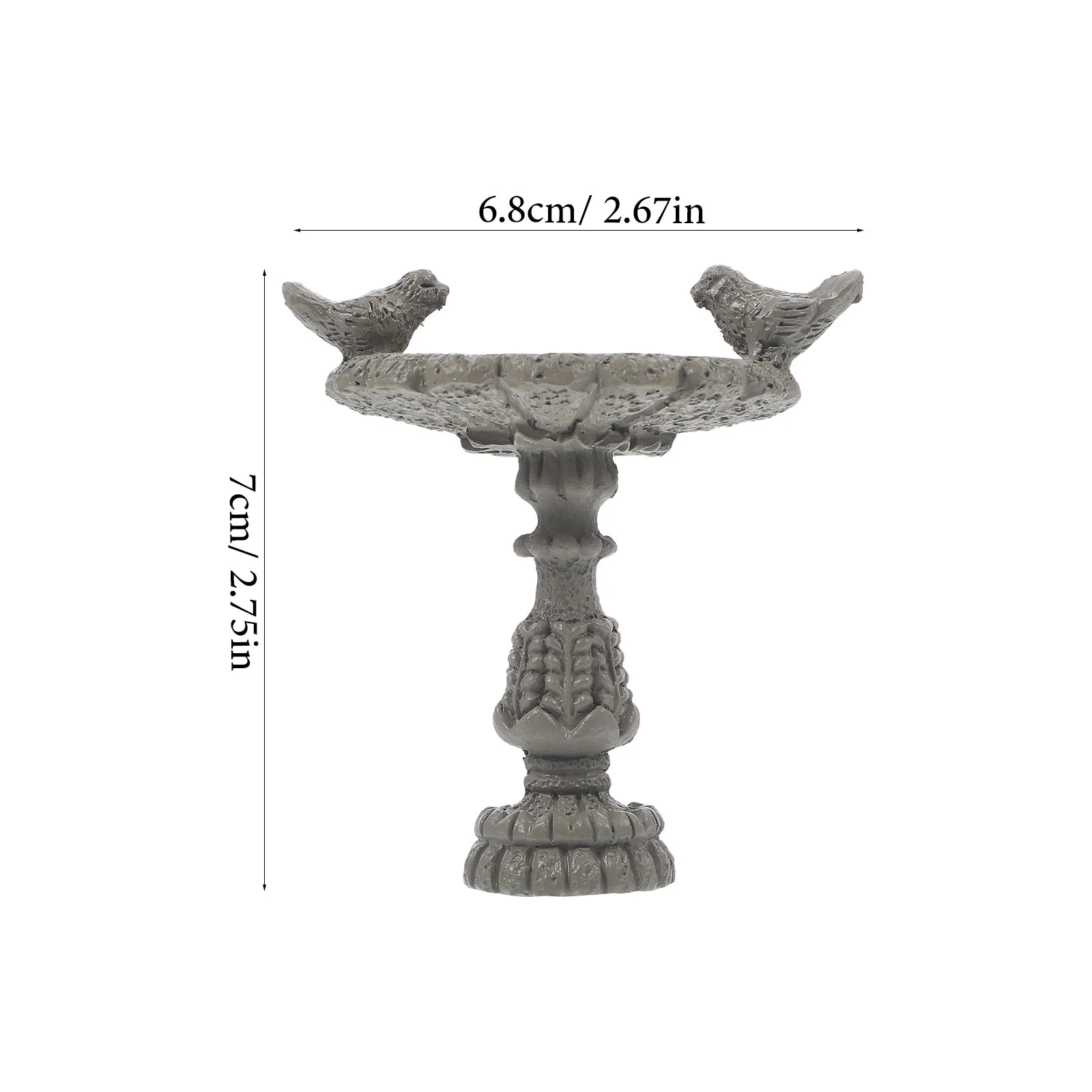 1 miniatuur 1:12 poppenhuis decor realistisch zwembad schattige vogelbeeldjes hars vervaardigd tuinlandschap aanbod scène