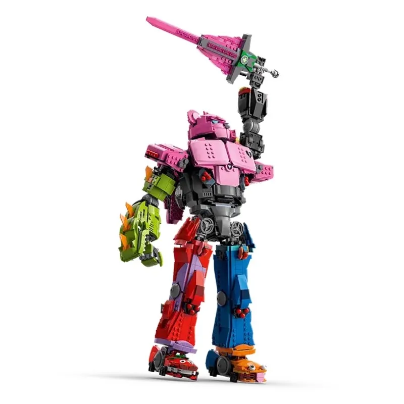 Nieuw MOC Fighter Mech Leader Model 2503 stuks Home Ornament Bouwstenen Cadeau voor jongens en meisjes - afbeelding 2