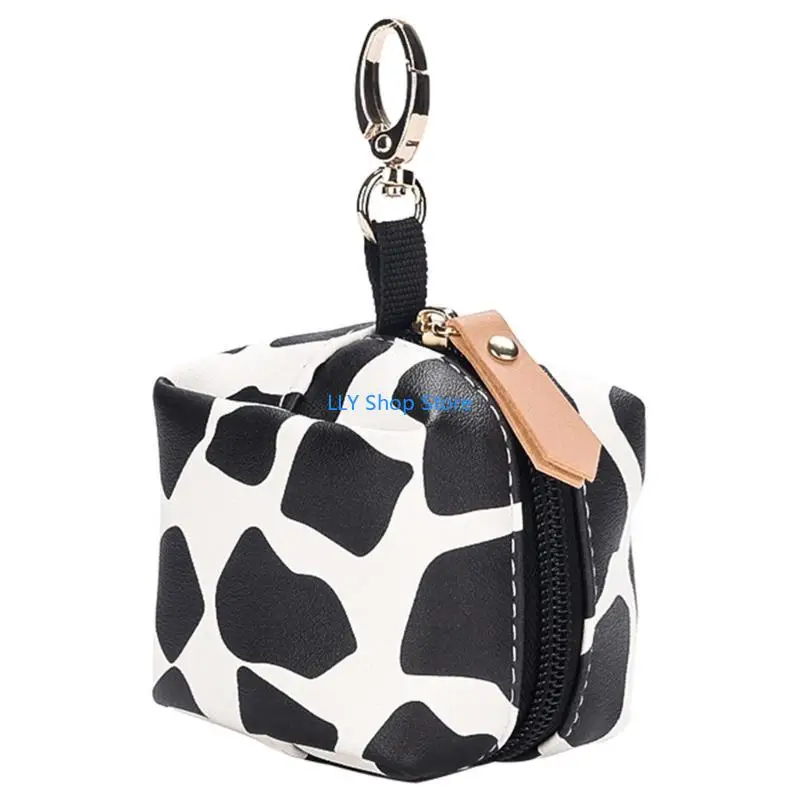 

T8UD PU Pacifier Holder Bag Pacifier Storage Container Waterproof Pacifier Case Gift