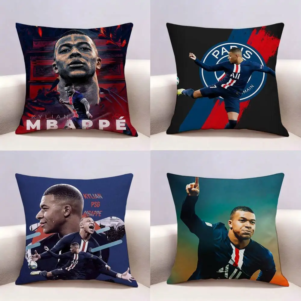 

K-Kylian M-Mbappe Pop star Double-sided print Pillow Case Pattern Printed Pillowcase For Living Room Sofa Cushion Cover
