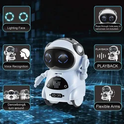 Mini Children's Robot Can Talk Interactive Dialogue Voice Recognition Recording Singing and Dancing Storytelling  Smart RobotToy