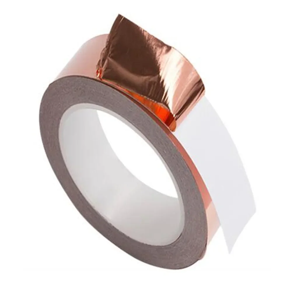 10m Tape Copper Foil Tape Slug Spare Parts Heat Resistance Non-oxidation Repellent Replacement 10M 1pc Conductive