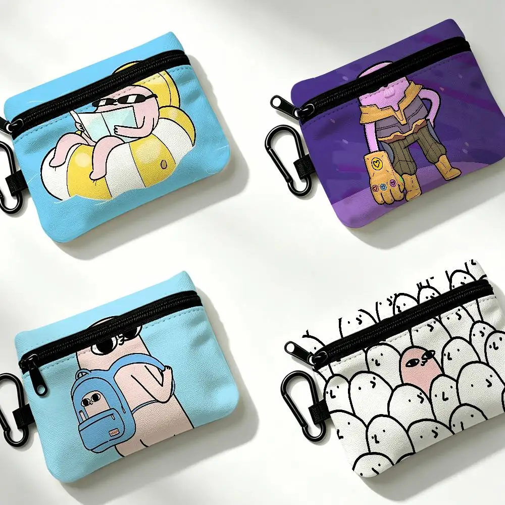 Lovely Ketnipz Cartoon Wear-resistant Oxford Cloth Coin Purse Portable Backpack Hanging Card Storage Bag