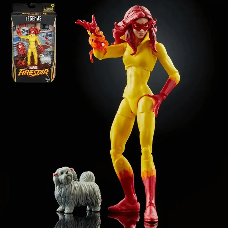 In Stock Marvel Legends Series Firestar Action Figure accessori per modelli da collezione giocattolo decorazione da tavolo statua giocattolo per bambini regalo