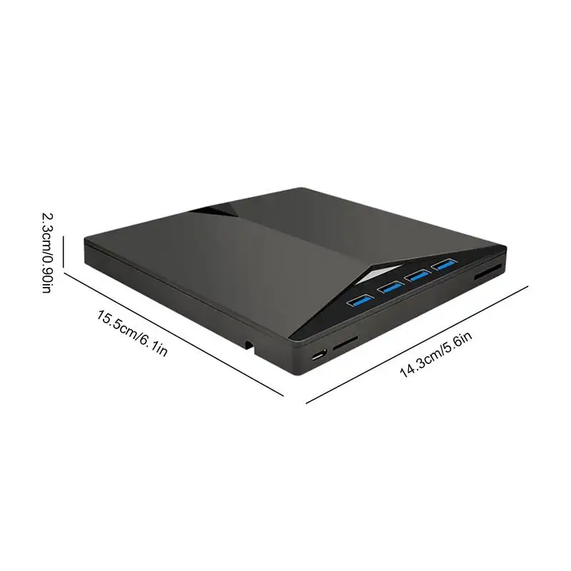 External Drive For Laptop USB Drive Data Reader Writer External Drive Card Reader USB 3.0 Type-C Disc Drive For PC USB Optical