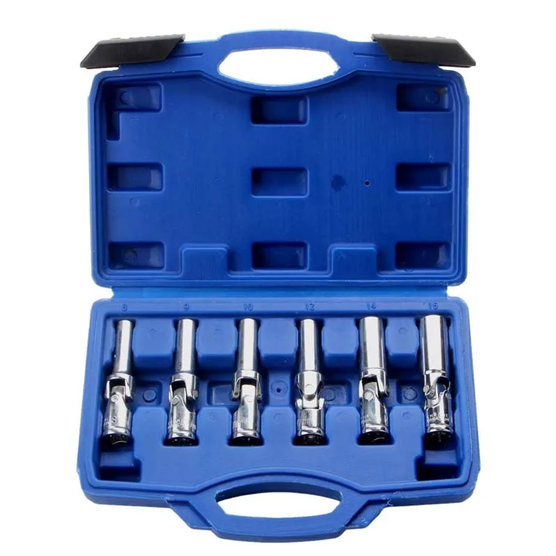 

BIESUO Universal Spark Plug Hexagonal Sleeve Set 6-piece Combination Tool Set Mars Sleeve Fly 3/8 New