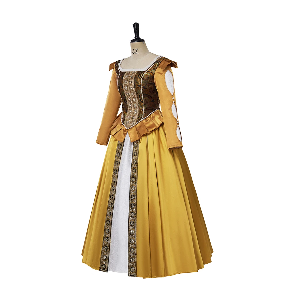 Женский костюм для косплея игра Анна хенриетта желтое платье принцессы наряд на Хэллоуин Карнавал Белль
