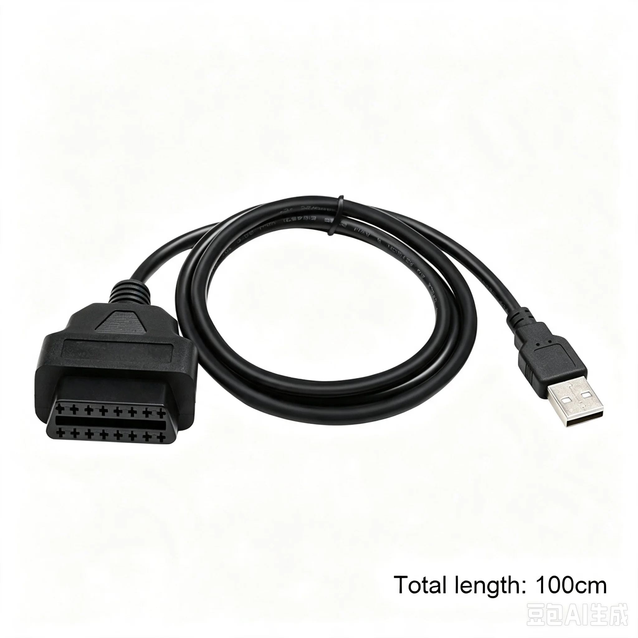 OBD2 Female 16Pin to USB Cable 1M Car OBD II Extension Cord For Dash Cam Car Diagnostic Device