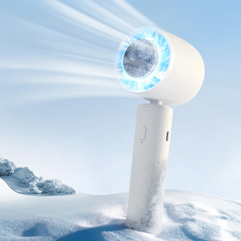 

3 In1 Mini Hand Fan Handheld Turbo Fan Cooling Powerful High Speed Semiconductor Refrigeration Handheld Fan