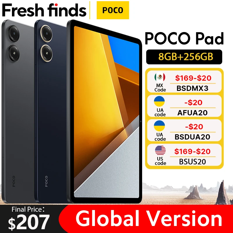 [World Premiere] POCO Pad 12.1'' 120Hz 2.5K Display Snapdragon 7s Gen 2 Octa core Processor 33W 10000mAh Battery Quad speakers