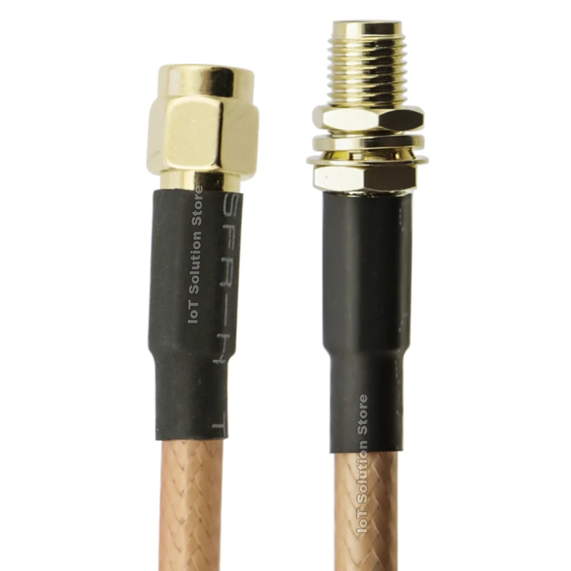 RG142 SMA Male Connector to RP-SMA Female Jack Plug Cable Low Loss RF Coaxial Assembly Antenna Extension Adapter Wire 50ohm